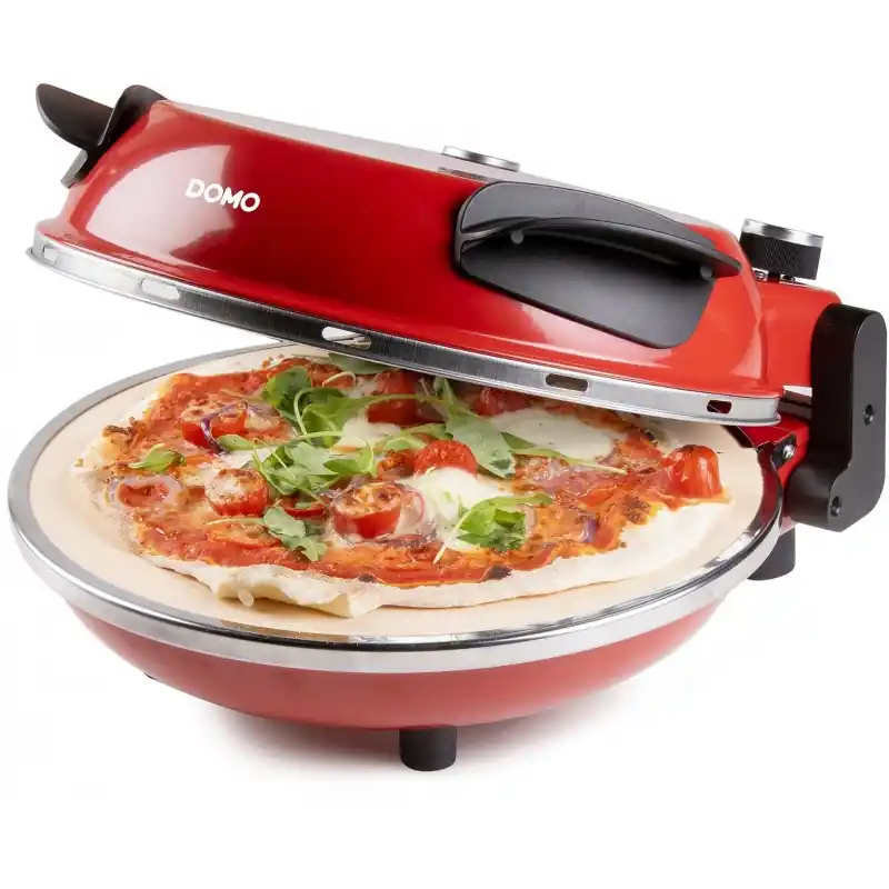 Versand Am Gleichen Tag DOMO Pizzaofen für frische Pizza, rot ( 1200 W/ 32 cm) DO9284PZ
