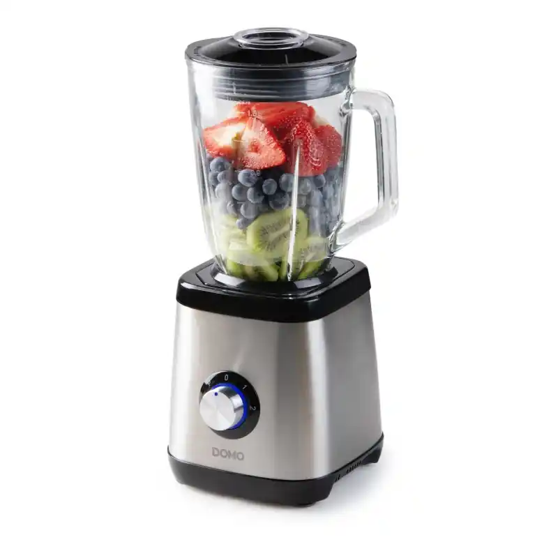 DOMO Standmixer mit Glasbehälter (1,5Liter ,/1000 Watt) DO1133BL Billig
