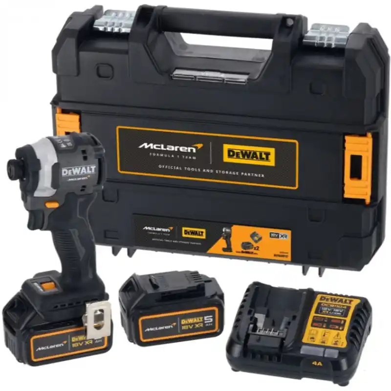 DeWALT DCF85MP2T-QW McLaren Akku-Schlagschrauber (1/4"/18V/ 2x5.0 Ah) Tstak Beliebt