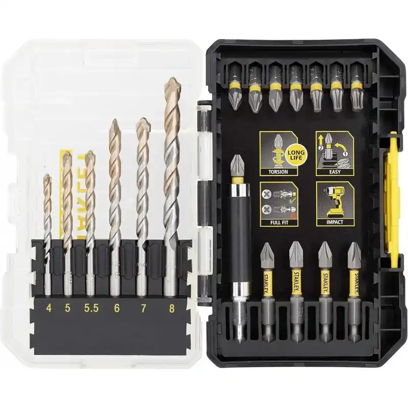 Knallerangebot Stanley STA88552-XJ FatMax 19-tlg. Steinbohrer- und Torsion-Bit-Set