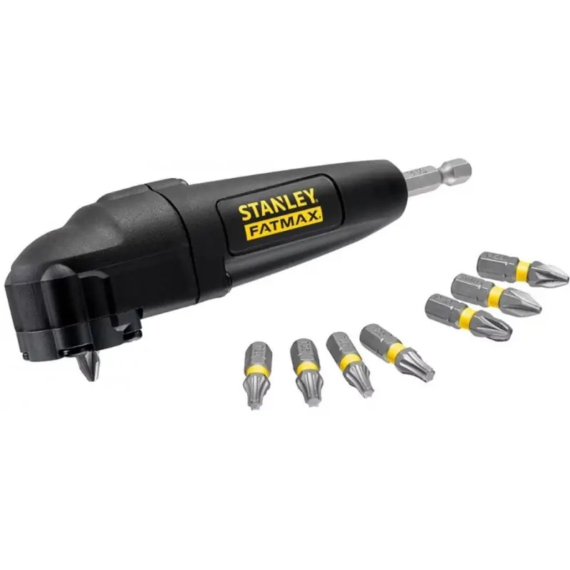 Stanley STA88582-XJ Winkelvorsatz mit 9-teiligem Bit-Set 25mm Nur Heute