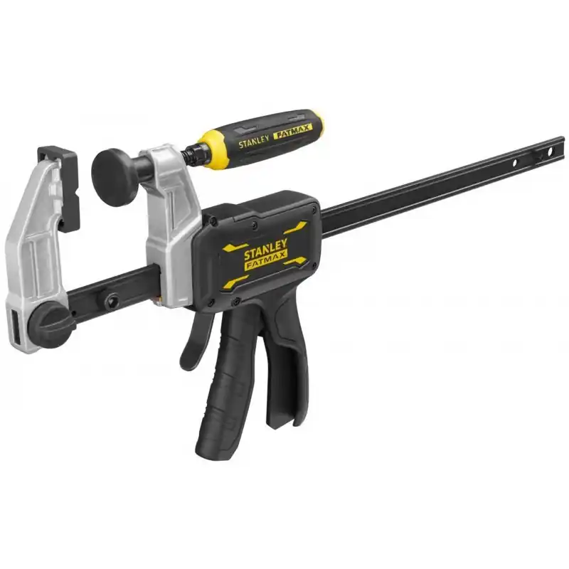 Geprüft Stanley FMHT83006-0 FatMax Hybride Einhandzwinge mit Schraubgriff 300mm, 374kg