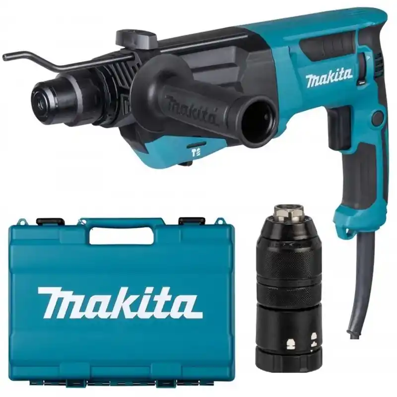 Wochenendangebot Makita HR2670FT Kombihammer SDS-Plus Schaft und Schnellwechselfutter. (800W/3,0J) +koffer