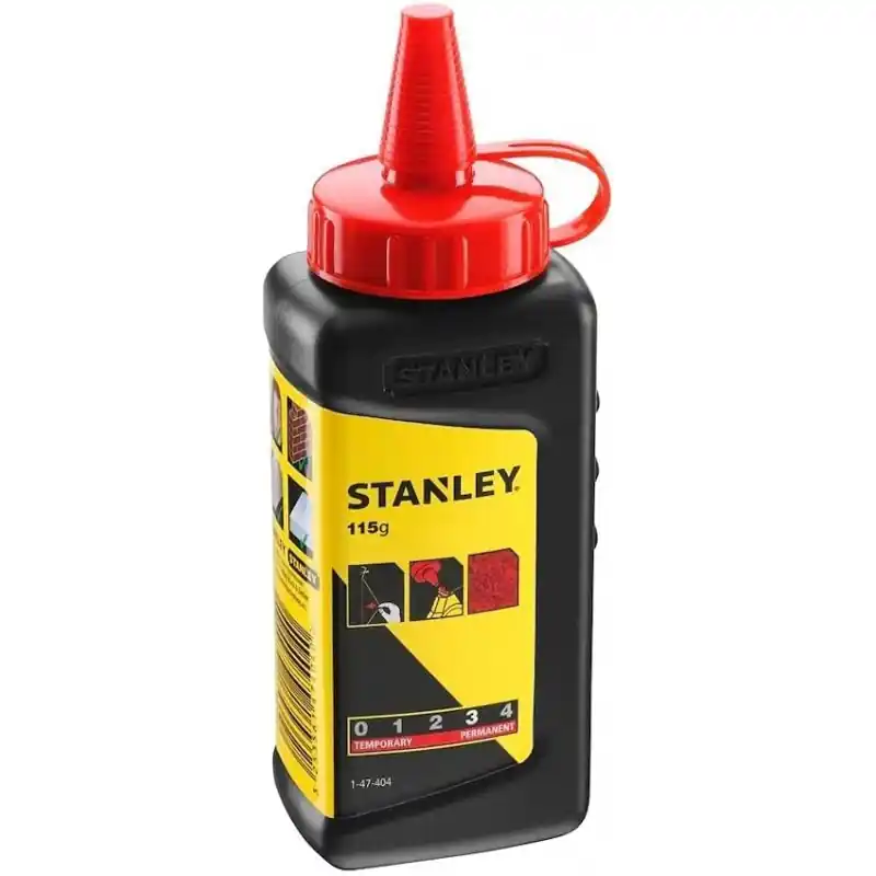 Stanley 1-47-404 Schlagschnurkreide rot 115g Zertifiziert