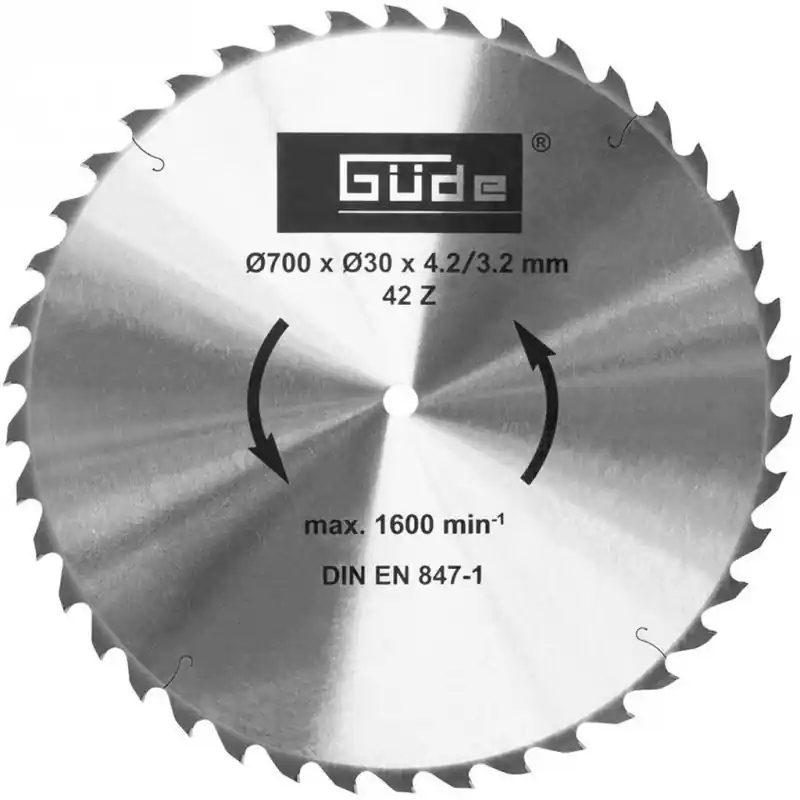 GÜDE HM 700x30x42Z/N Brennholzsägeblatt 1859 Sofort Bestellen
