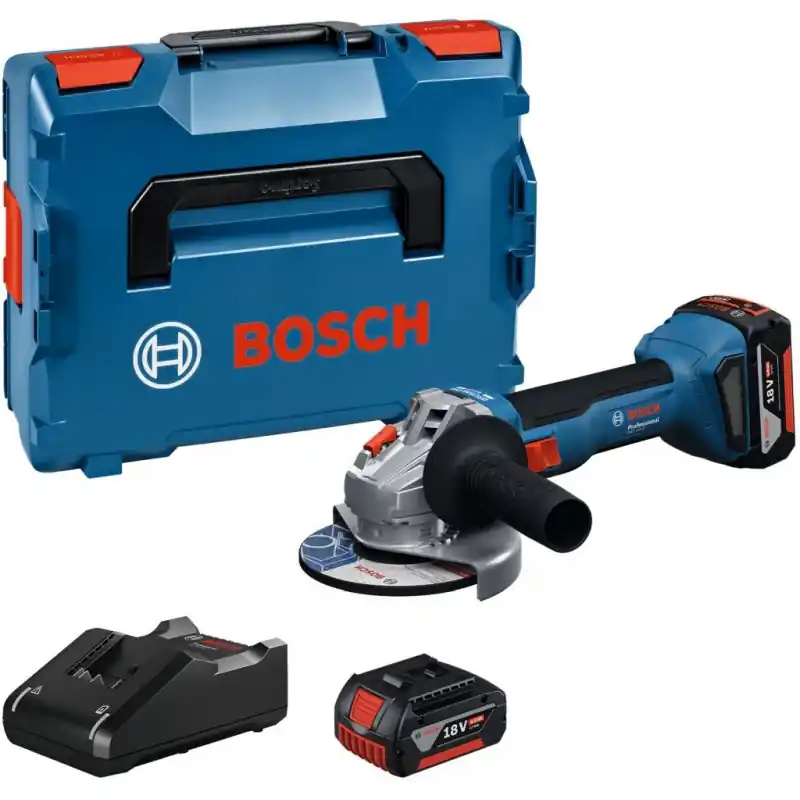 BOSCH GWS 18V-8 PROFESSIONAL Akku-Winkelschleifer, 2x 4,0 Ah, L-BOXX 136 06019N9002 Highlight