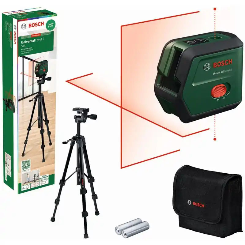 BOSCH UniversalLevel 2 UNI Kreuzlinien-Laser mit Lotfunktion 0603663F01 Bestpreis