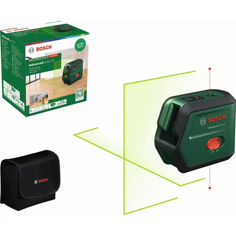 BOSCH AdvancedLevel 2G UNI Kreuzlinien-Laser mit Lotfunktion 0603663G00 Online Kaufen
