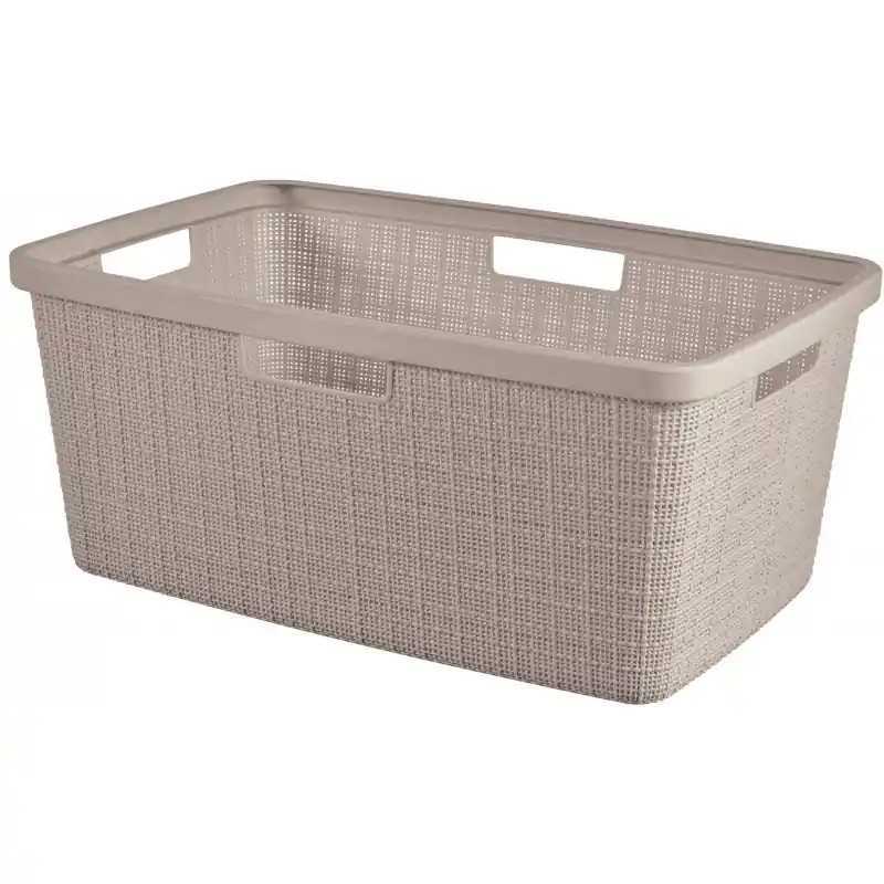 Beliebt CURVER JUTE 46L Wäschekorb 59 x 39 x 26 cm, taupe 08091-308