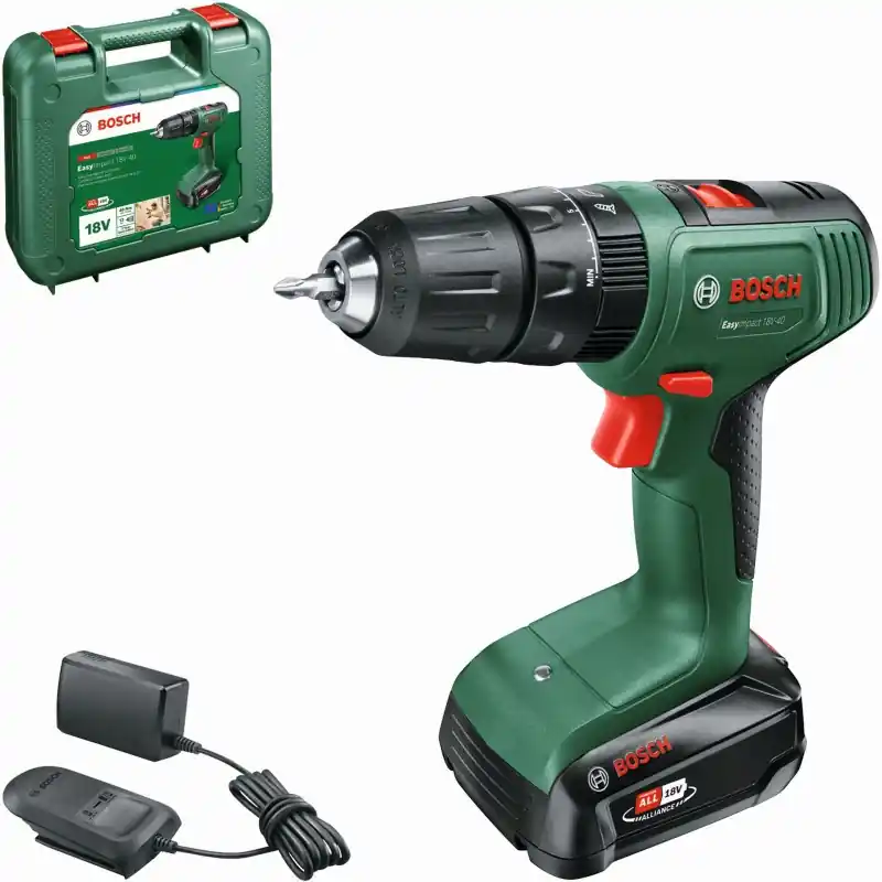 Neue Kollektion BOSCH EasyDrill 18V-40 Akku-Schlagbohrmaschine 06039D8107