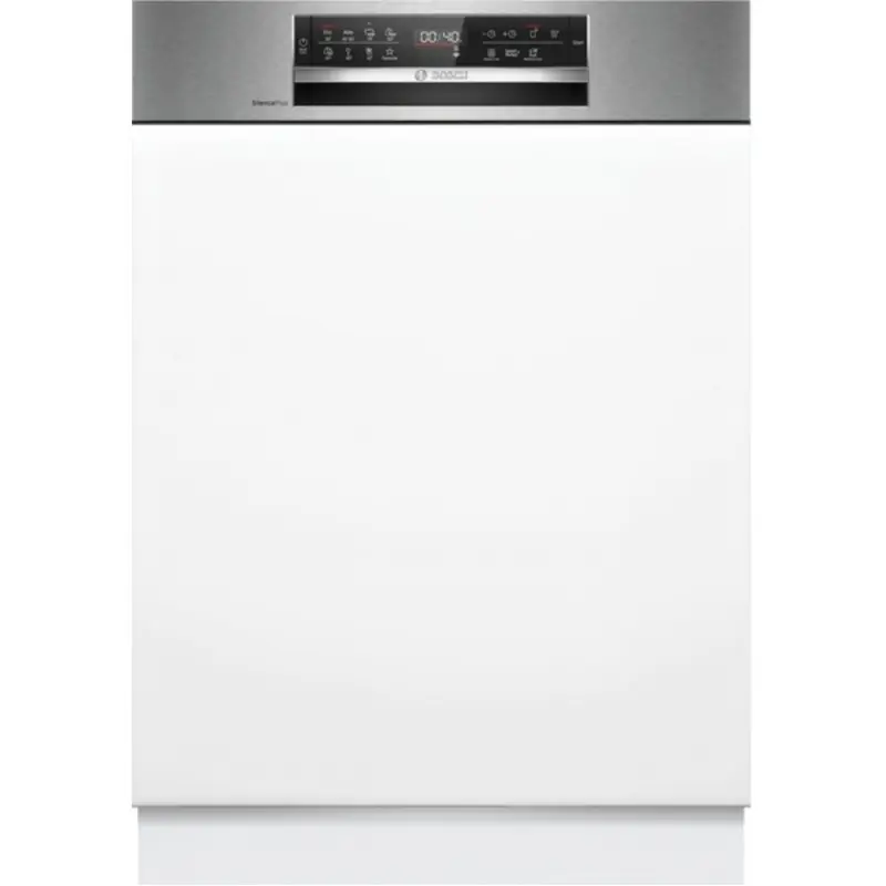 Bosch Serie 6 Teilintegrierter Geschirrspüler 60 cm Gebürsteter Stahl SMI6ECS10E Neue Kollektion