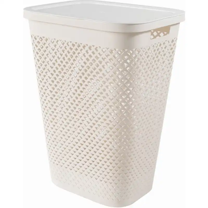 CURVER PURE 55L Wäschesammler 43 x 35 x 58 cm, beige 01918-X64 Bestseller