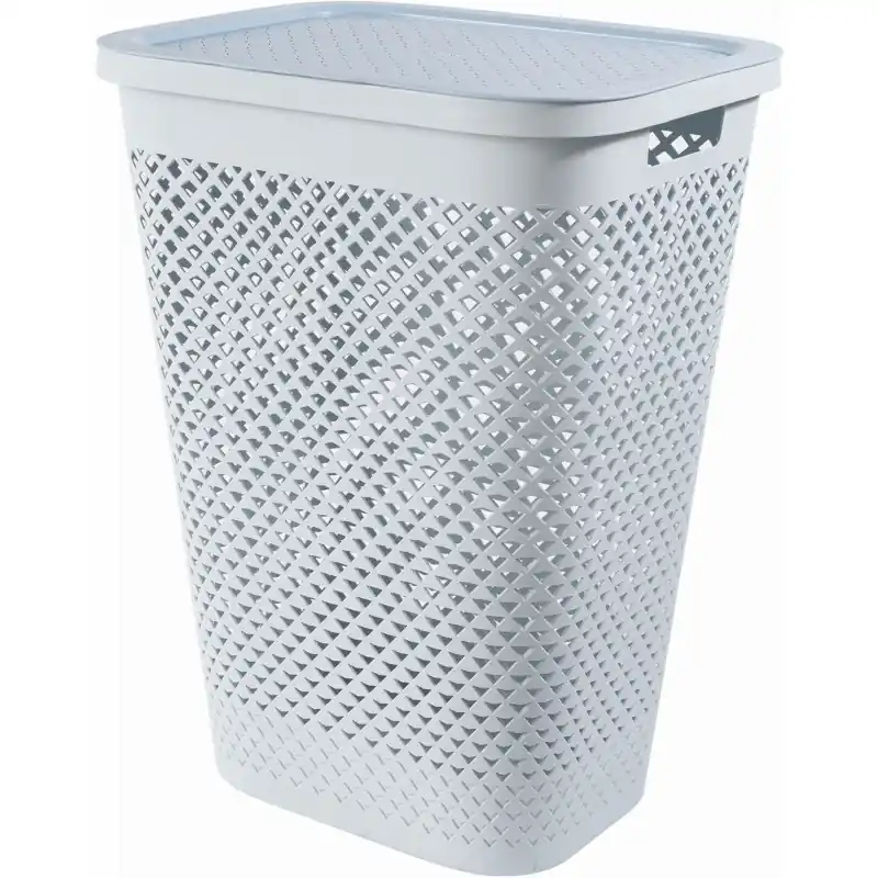 Bestpreis CURVER PURE 55L Wäschesammler 43 x 35 x 58 cm, blau 01918-126