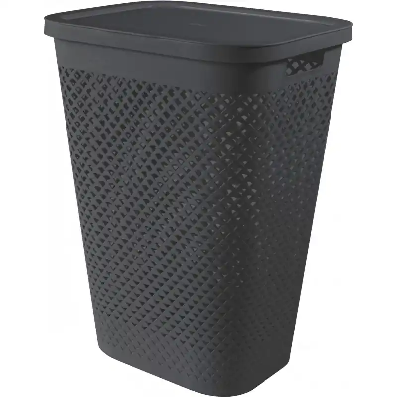 Rabatt CURVER PURE 55L Wäschesammler 43 x 35 x 58 cm, grau 01918-G43