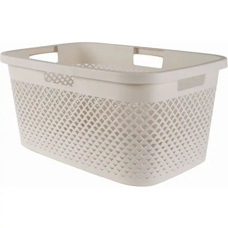 CURVER PURE 47L Wäschekorb 60 x 40 x 28 cm, beige 01917-X64 Preis Gesenkt