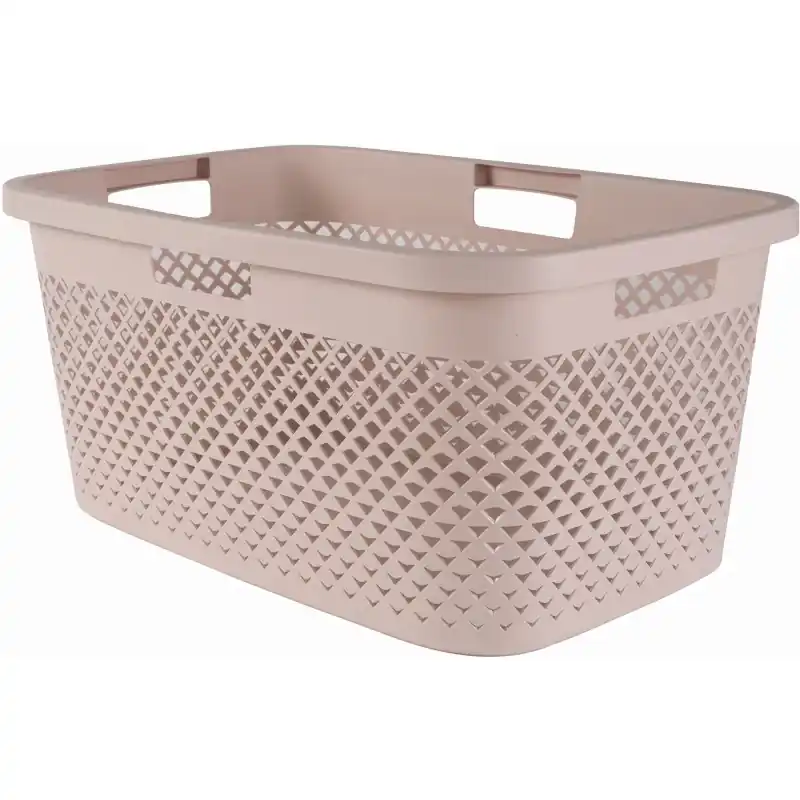 Garantierte Lieferung CURVER PURE 47L Wäschekorb 60 x 40 x 28 cm, rosa 01917-Q70