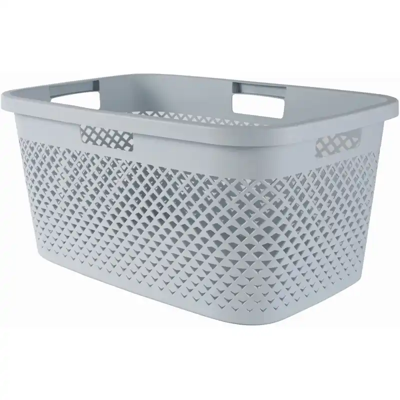 Finale Aktion CURVER PURE 47L Wäschekorb 60 x 40 x 28 cm, blau 01917-126