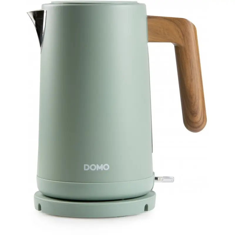 Sofort Bestellen DOMO WOOD YOU Wasserkocher (1,7l/2200W), Edelstahl, grün DO9282WK