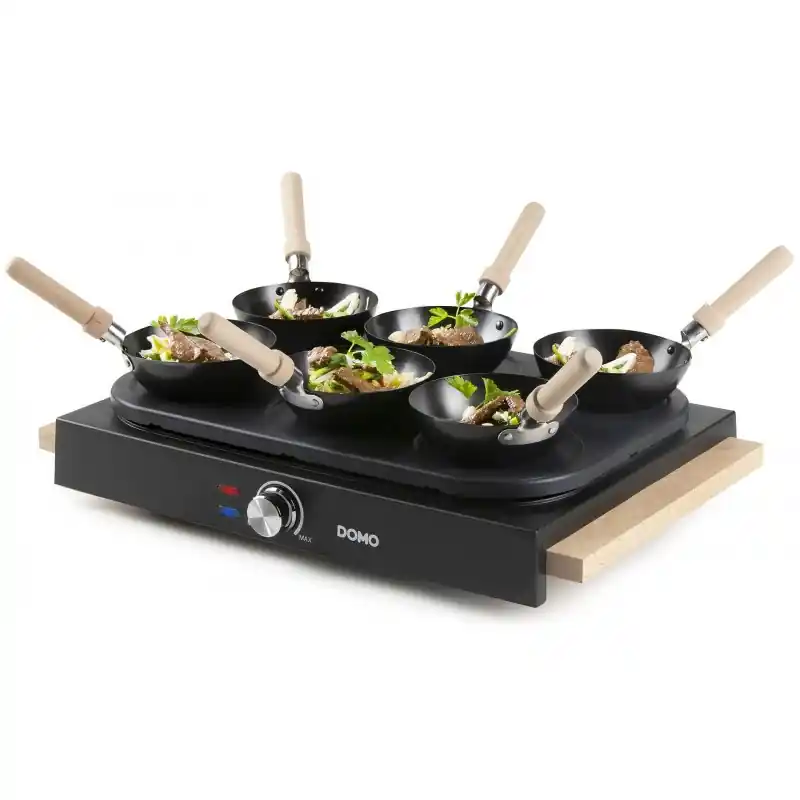Preiswert DOMO Elektrisches Pfannkuchen- Wok-Gerät – 2-in-1, 1000 W DO8719W