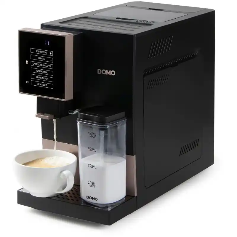 Bestpreis DOMO Automatický espresso kávovar 1350 W, čierno-bronzový DO743K