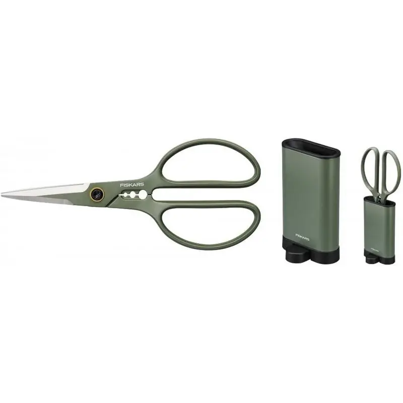Markenware Fiskars Plant Care Pflanzenschere mit Halter, 24 cm 1075316