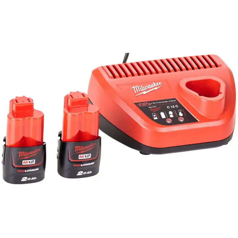 Milwaukee M12NRG-202 Starter Kit (12V/2x2,0Ah) 4933459209 Sofort Bestellen