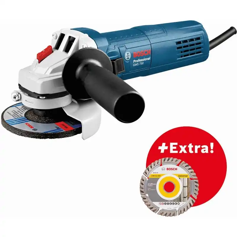 Letzte Chance BOSCH GWS 750-125 PROFESSIONAL Winkelschleifer mit X-LOCK 060139400D