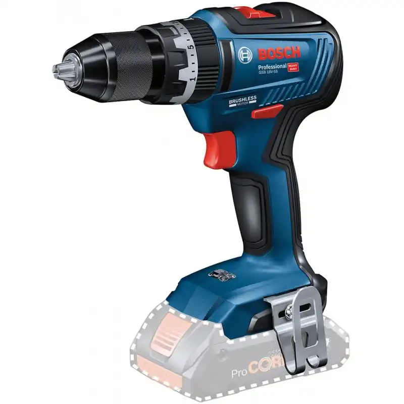 Nur Für Kurze Zeit BOSCH GSB 18V-55 PROFESSIONAL Akku-Schlagbohrschrauber 06019H5302