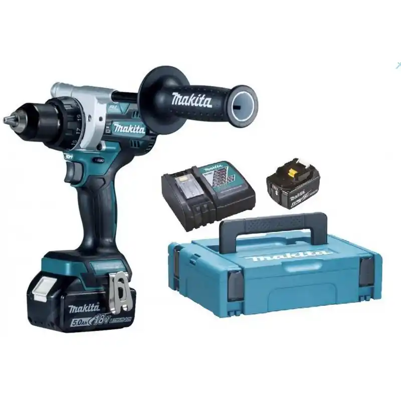 Günstig Makita DDF492RTJ Akku-Bohschrauber Li-ion LXT (18V/2x5,0Ah) Makpac