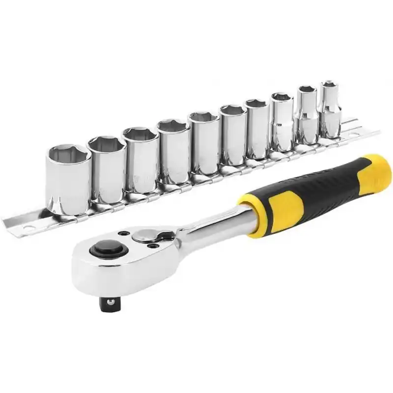 Stanley STMT82666-0 Steckschlüsselsatz mit Ratsche 1/4", 72 Zähne, 11-teilig Ausverkauf