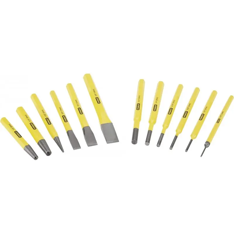 Stanley 4-18-299 Meissel-, Körner- Durchschläger-Set, 12-teilig Preisreduziert