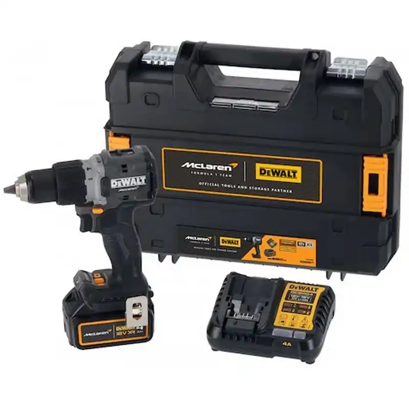 Wochenendangebot DeWALT McLaren F1 Team DCD85MM1T-QW Schlagbohrschrauber 18 V XR (1x 4,0 Ah)