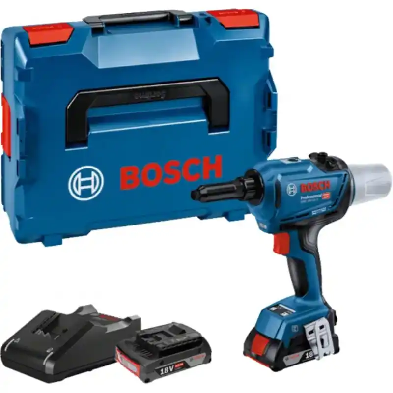 BOSCH GRG 18V-16 C PROFESSIONAL Akku-Nietpistole, 2× 2,0 Ah, L-BOXX 06019K5020 Preisreduziert