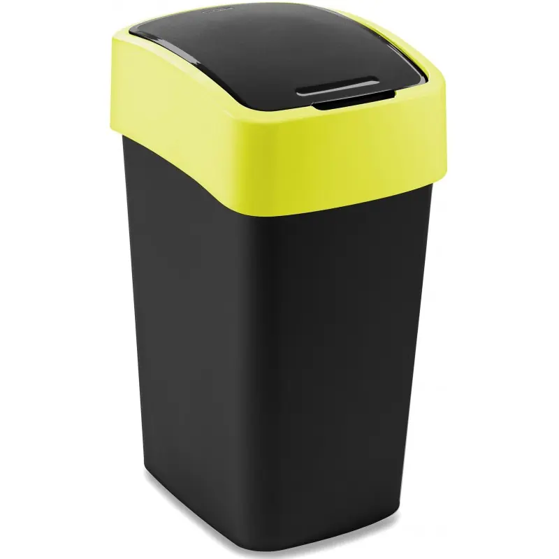 CURVER FLIP BIN 25L Mülleimer 47 x 26 x 34 cm schwarz/gelb 02171-E64 Garantierte Lieferung