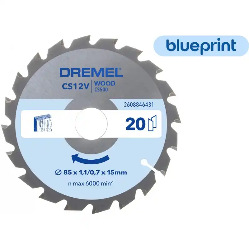 Beliebt DREMEL® Blueprint (CS500) Holz Kreissägeblatt 85 mm 2608846431