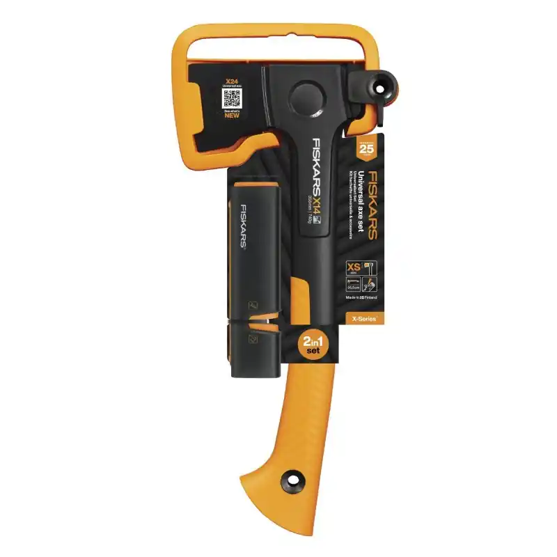 Fiskars Axt Set X14 Anspitzer Xsharp 1075432 Wochenendangebot