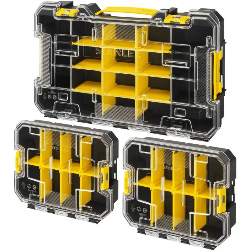 Neue Kollektion Stanley FMST61150-1 FatMax Pro-Stack 3-teiliges Organizer-Set (2/3 + 2x1/3)