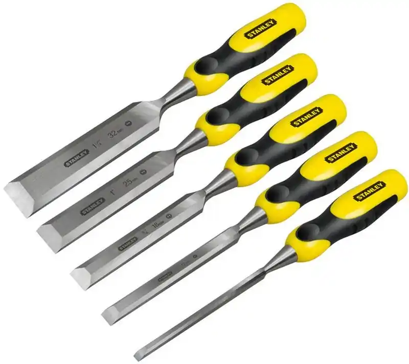 Sale Stanley 2-16-885 DynaGrip Stechbeitel-Set, 5-teilig (6, 12, 18, 25, 32mm)