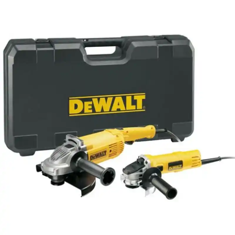 Markenware DeWALT DWE492TWIN2 Set mit DWE492 (230 mm) + DWE4157 (125 mm) Winkelschleifern mit Koffern