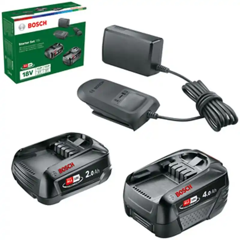 BOSCH Starter Set 18 V Ladegerät und 2× Akku 1600A027U9 Direkt Vom Hersteller