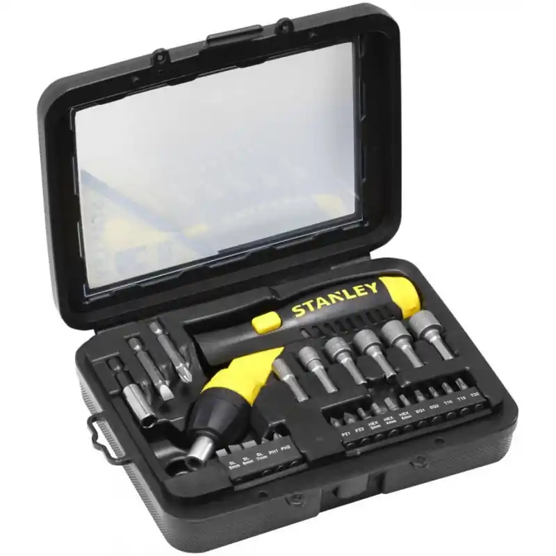 Stanley 0-63-022 Ratschenschraubendreher-Set, 25-teilig Bestpreis