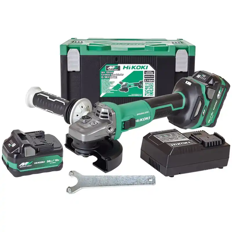 HiKOKI G3613DVEWQZ – 36 V MultiVolt Akku-Winkelschleifer 125 mm Abverkauf