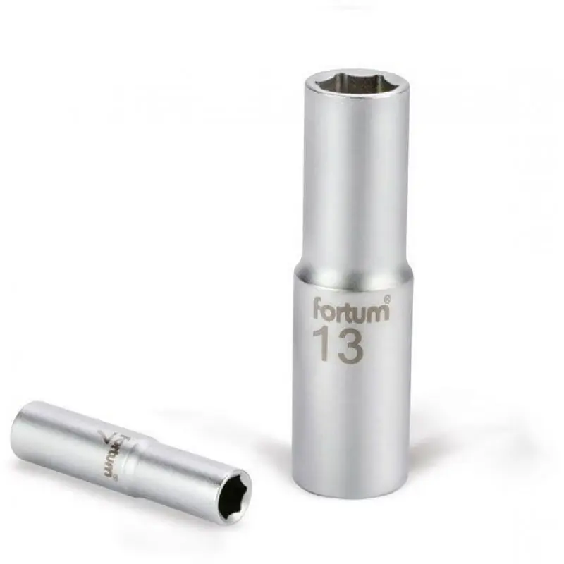 Expressversand FORTUM Stecknuss, 1/2", 17 mm, mattchrom, 77 mm 4700517