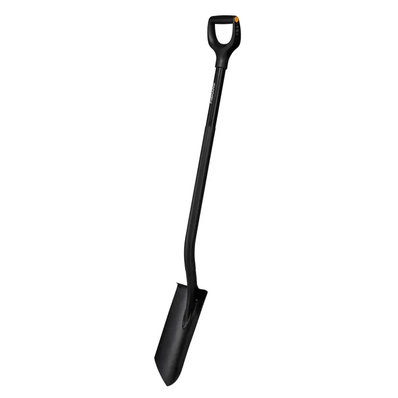 Zertifiziert Fiskars Ergonomic Pro Drainageschaufel, schwarz 1066709