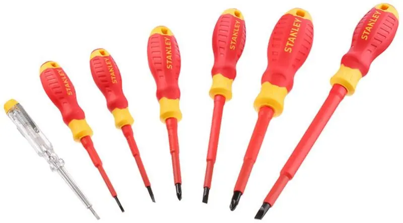 Neue Ware Stanley STHT60031-0 VDE-Schraubendreher-Satz (Schlitz+PZ+Tester), 7-teilig