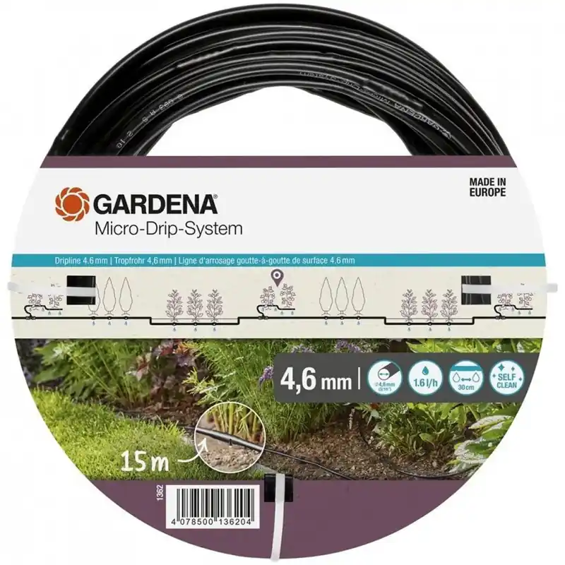 Finale Aktion Gardena Micro-Drip-System Tropfrohr 4,6 mm (3/16"), 15 m 1362-20