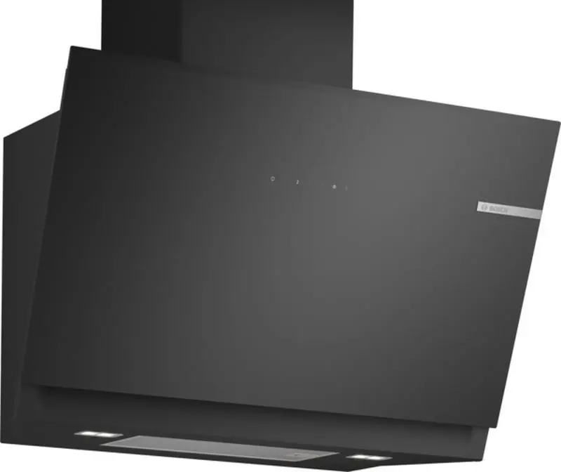 Billig Bosch Serie 6 Wandesse 80 cm Klarglas schwarz bedruckt, Schwarz DWK81AN60