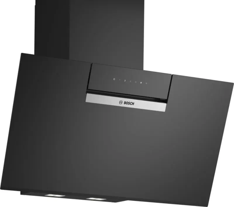 Bosch Serie 4 Wandesse 80 cm Klarglas schwarz bedruckt, Schwarz DWK87FN60 Finale Aktion