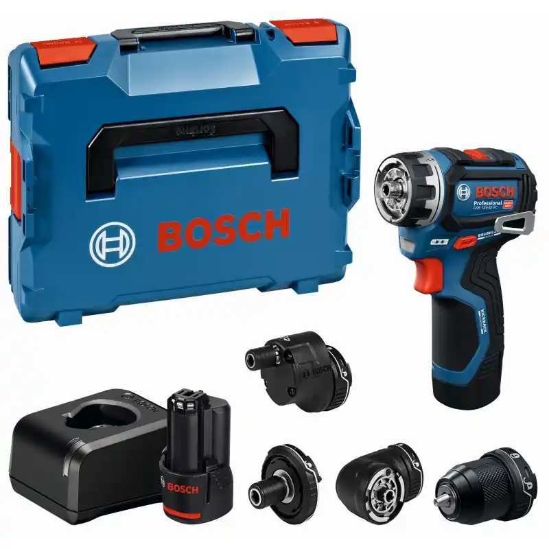 BOSCH GSR 12V-32 FC PROFESSIONAL Akku-Bohrschrauber, 2× GBA 12V 2,0Ah, L-Boxx 06019N7101 Neue Kollektion