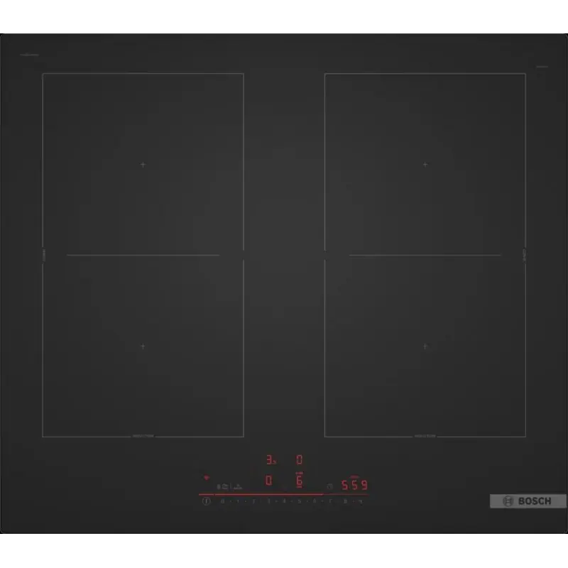 Bosch Serie 6 Induktionskochfeld 60 cm Mattschwarz, Rahmenlos aufliegend PVQ61CHB1E Top-Seller